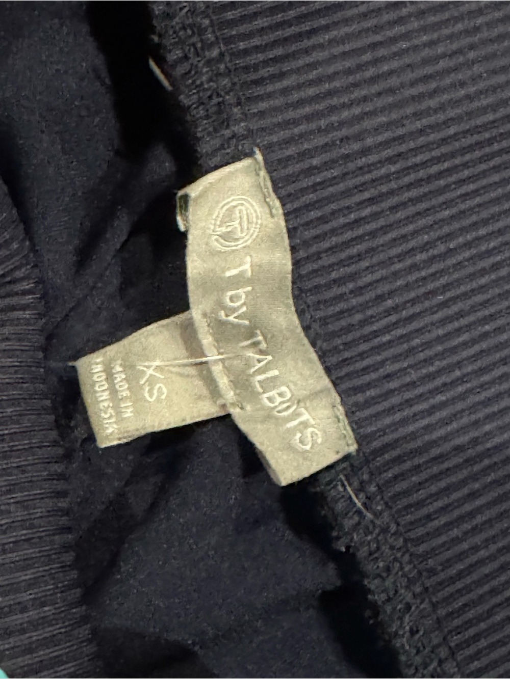 T by Talbots Navy Wide Leg Pants - Picture 4 of 6